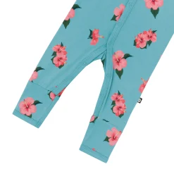 Outlet Kyte Baby Romper in Hibiscus