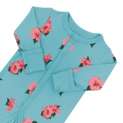 Outlet Kyte Baby Romper in Hibiscus