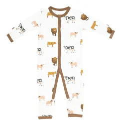 Clearance Kyte Baby Romper in Moo