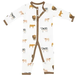 Clearance Kyte Baby Romper in Moo