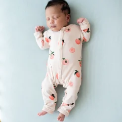 Clearance Kyte Baby Romper in Peach