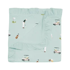 New Kyte Baby Ruffle Baby Blanket in 0.5 Golf