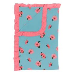 Outlet Kyte Baby Ruffle Toddler Blanket in 0.5 Hibiscus