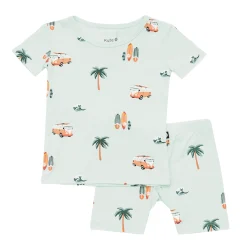 Outlet Kyte Baby Short Sleeve Pajamas in Dew Surf