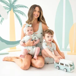 Outlet Kyte Baby Short Sleeve Pajamas in Dew Surf