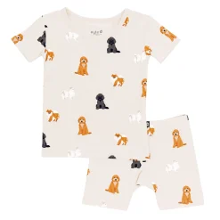 Sale Kyte Baby Short Sleeve Pajamas in Fluffy Dog