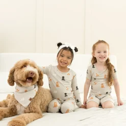 Sale Kyte Baby Short Sleeve Pajamas in Fluffy Dog