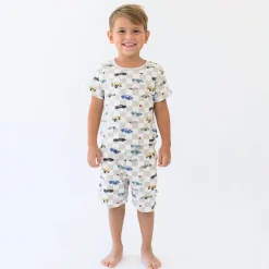 New Kyte Baby Short Sleeve Pajamas in Fast and Fierce