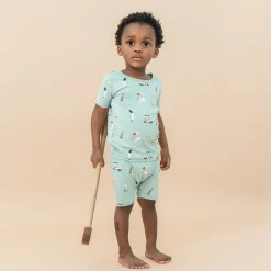 Clearance Kyte Baby Short Sleeve Pajamas in Golf