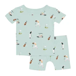 Clearance Kyte Baby Short Sleeve Pajamas in Golf