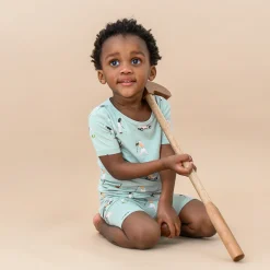Clearance Kyte Baby Short Sleeve Pajamas in Golf