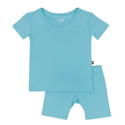 Hot Kyte Baby Short Sleeve Pajamas in Makai