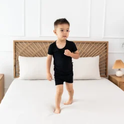 Hot Kyte Baby Short Sleeve Pajamas in Midnight