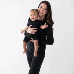 Hot Kyte Baby Short Sleeve Pajamas in Midnight