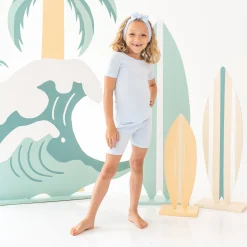 Kyte Baby Short Sleeve Pajamas in Mist