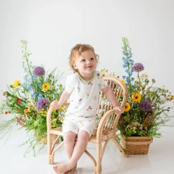 Outlet Kyte Baby Short Sleeve Pajamas in Wildflower