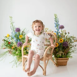 Outlet Kyte Baby Short Sleeve Pajamas in Wildflower