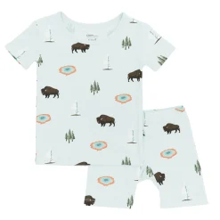 Hot Kyte Baby Short Sleeve Pajamas in Yellowstone