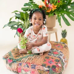 Best Kyte Baby Short Sleeve with Pants Pajamas in Peach