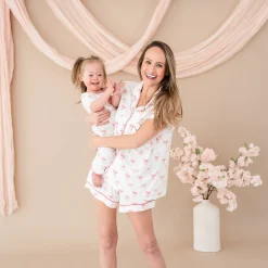 Kyte Baby Short Sleeve with Pants Pajamas in Bow
