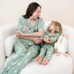 Kyte Baby Short Sleeve with Pants Pajamas in Silly Goose