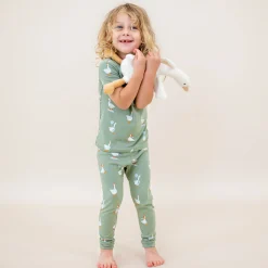 Kyte Baby Short Sleeve with Pants Pajamas in Silly Goose