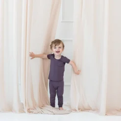 Best Kyte Baby Short Sleeve with Pants Pajamas in Currant
