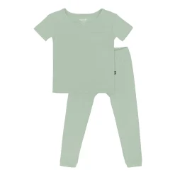 Kyte Baby Short Sleeve with Pants Pajamas in Thyme