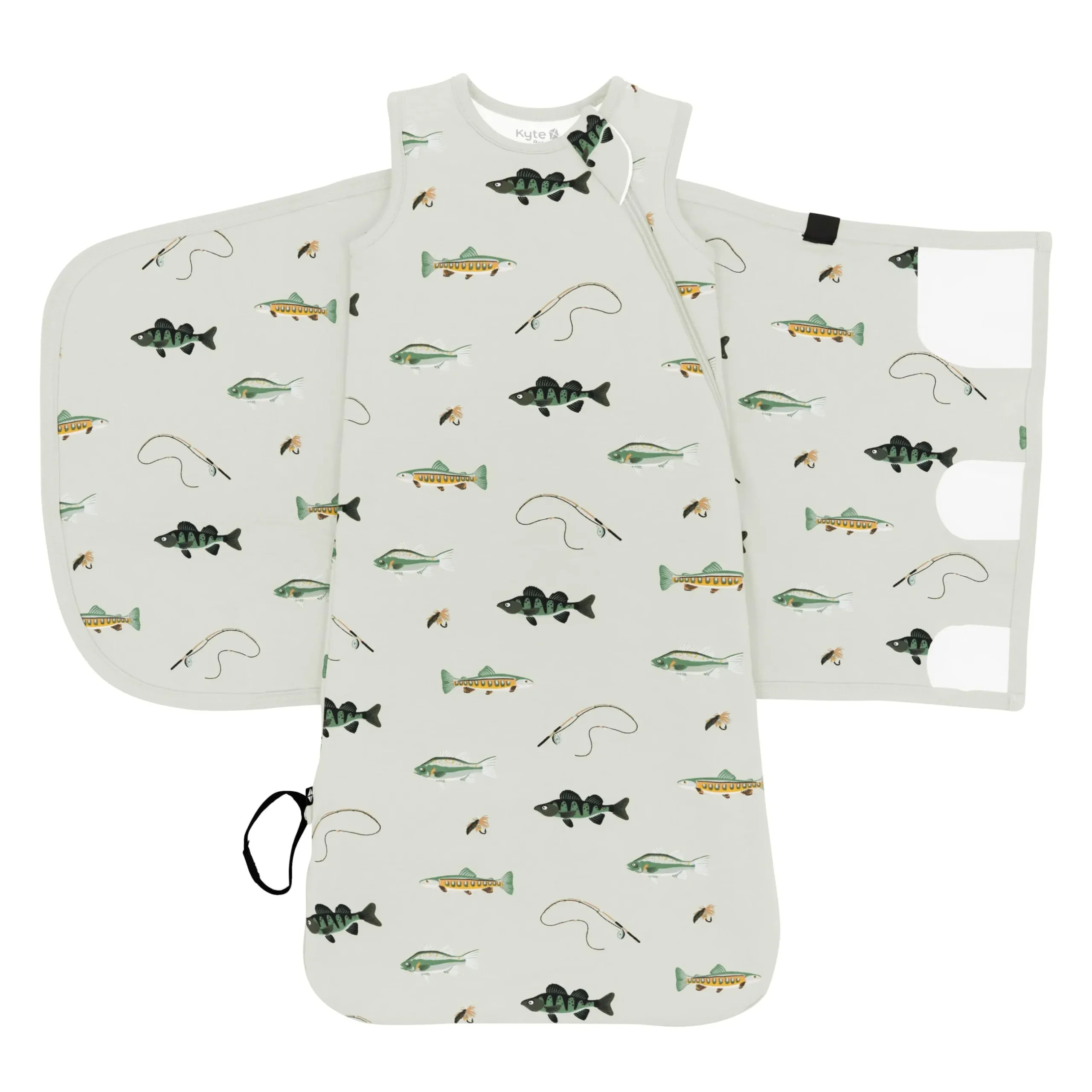 New Kyte Baby Sleep Bag Swaddler in 1.0 Fishing