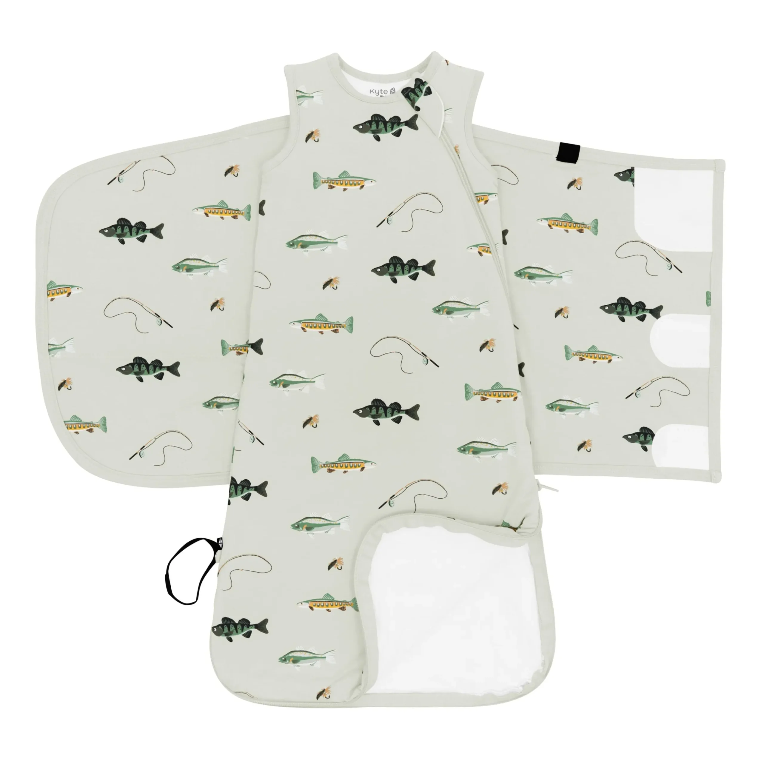New Kyte Baby Sleep Bag Swaddler in 1.0 Fishing