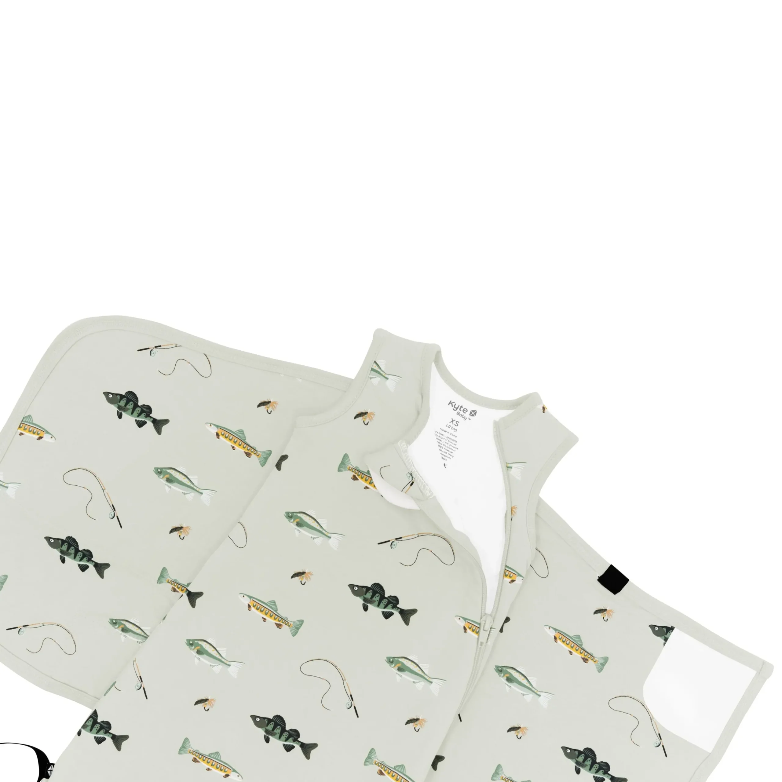 New Kyte Baby Sleep Bag Swaddler in 1.0 Fishing