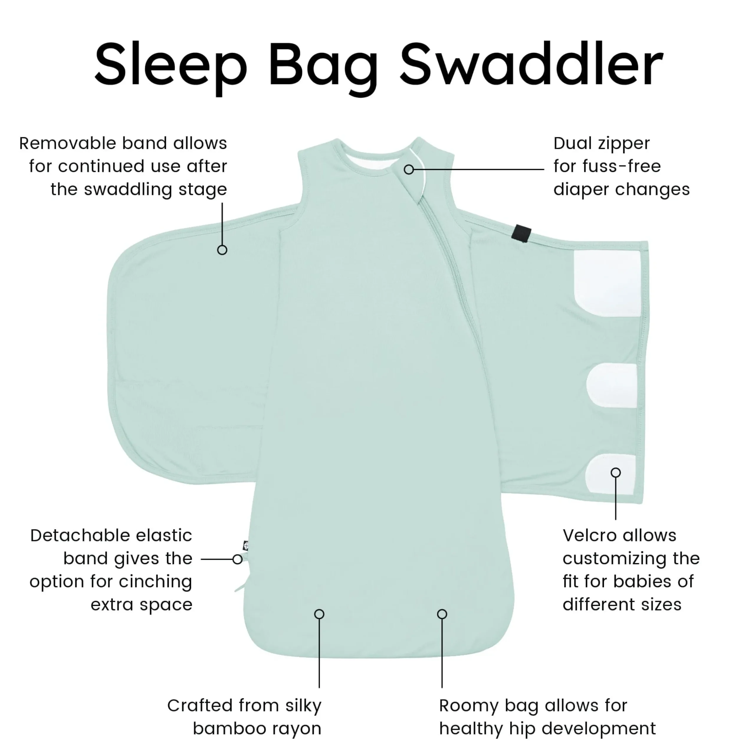Online Kyte Baby Sleep Bag Swaddler in 1.0 Sage