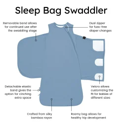 Best Kyte Baby Sleep Bag Swaddler in 1.0 Slate
