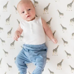 Sale Kyte Baby Sleeveless Bodysuit in Cloud