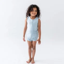 Hot Kyte Baby Sleeveless Bodysuit in Fog