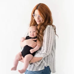 Hot Kyte Baby Sleeveless Bodysuit in Midnight