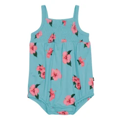 Best Kyte Baby Smocked Bubble Romper in Hibiscus