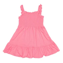 Clearance Kyte Baby Smocked Dress in Guava