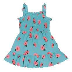 Clearance Kyte Baby Smocked Dress in Hibiscus