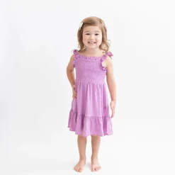 New Kyte Baby Smocked Dress in Poi