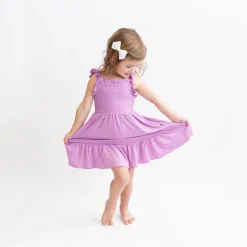 New Kyte Baby Smocked Dress in Poi