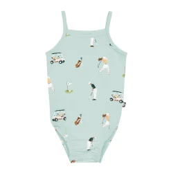 Best Kyte Baby Spaghetti Strap Leotard in Golf