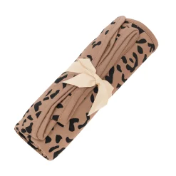 Clearance Kyte Baby Swaddle Blanket in Latte Leopard