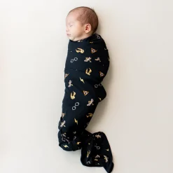 Outlet Kyte Baby Swaddle Blanket in Midnight Icon