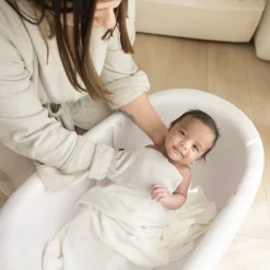 New Kyte Baby Terry Bath Mitt in Oat