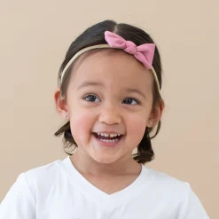 Outlet Kyte Baby Tiny Nylon Bow in Apple Blossom