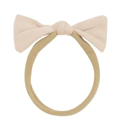 Hot Kyte Baby Tiny Nylon Bow in Bisque