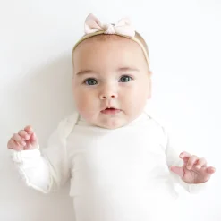 Kyte Baby Tiny Nylon Bow in Blush