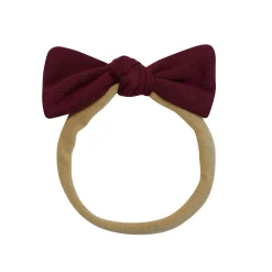 Best Kyte Baby Tiny Nylon Bow in Burgundy