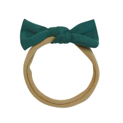 Kyte Baby Tiny Nylon Bow in Emerald